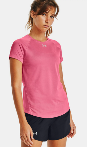 Under Armour - Women's Running Short Sleeve Shirt - Available Pink and Green